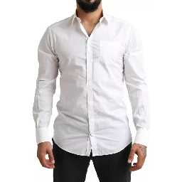 White GOLD Formal Cotton Tuxedo Dress Shirt
