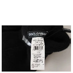 Black Wool Knit Calf Long Women Accessory Socks