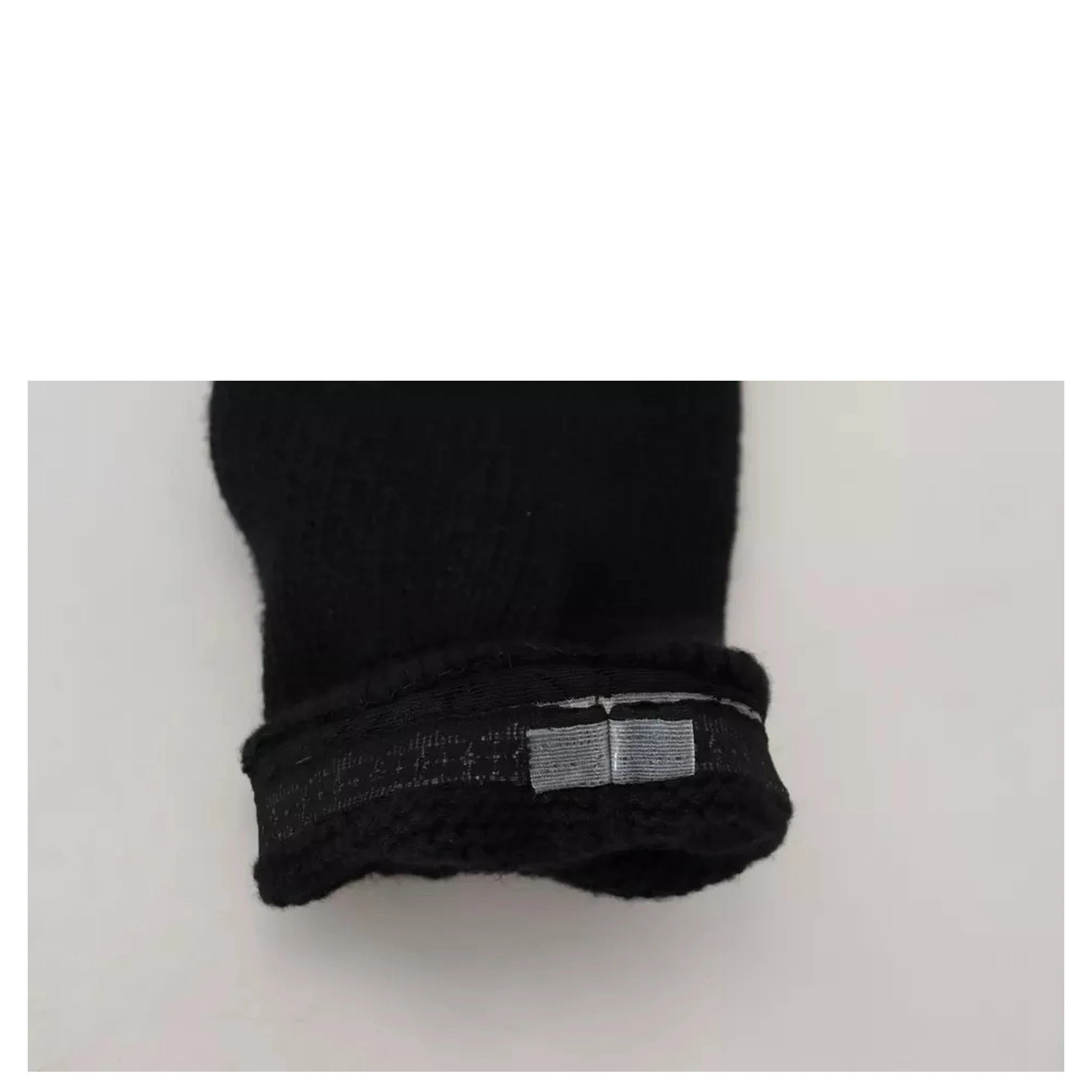 Black Wool Knit Calf Long Women Accessory Socks