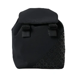 Black Neoprene Nylon DG Logo School Backpack Bag