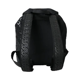 Black Neoprene Nylon DG Logo School Backpack Bag