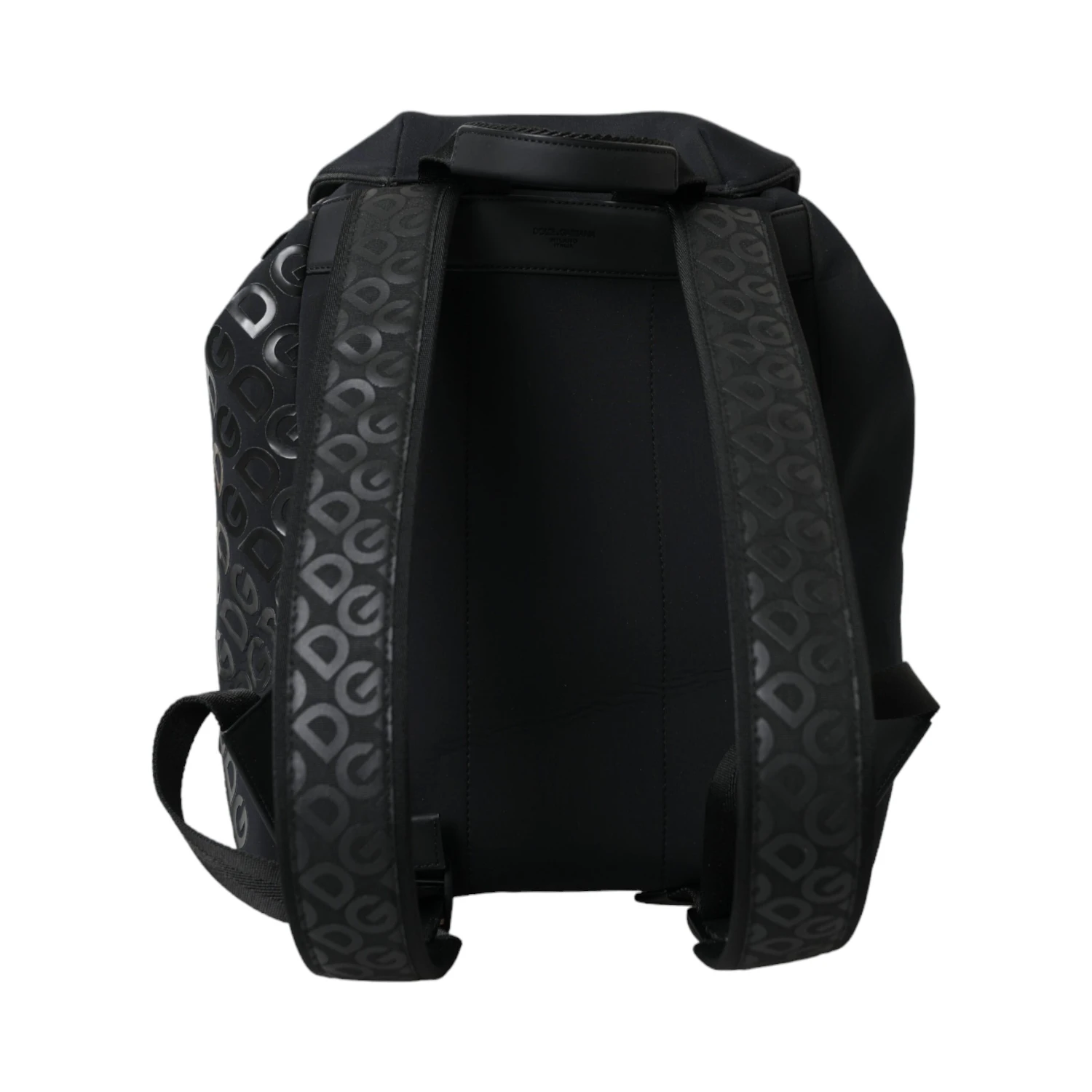 Black Neoprene Nylon DG Logo School Backpack Bag