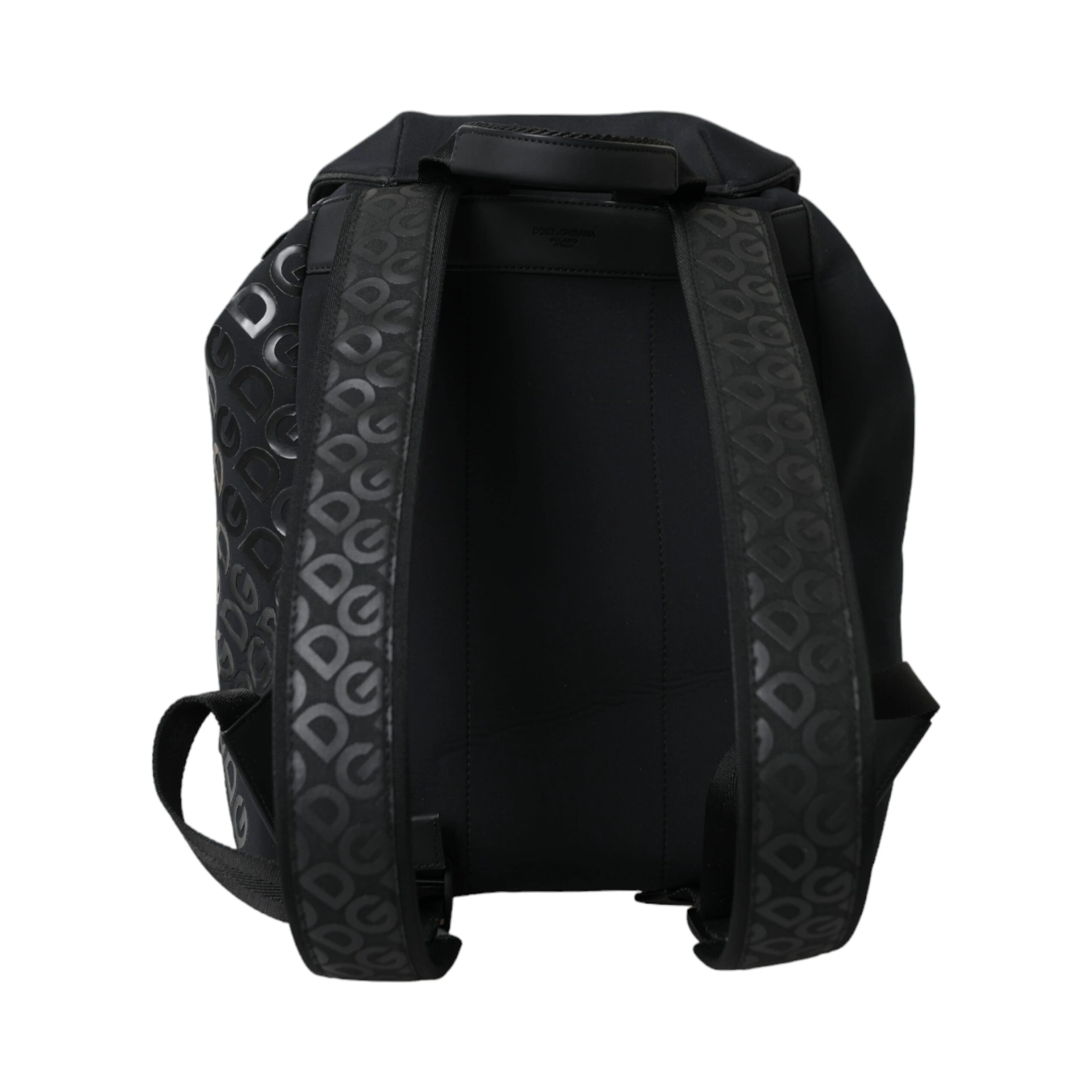 Black Neoprene Nylon DG Logo School Backpack Bag