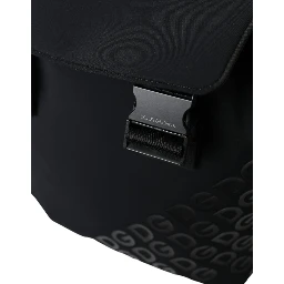 Black Neoprene Nylon DG Logo School Backpack Bag