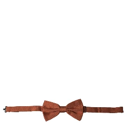 Brown Silk Adjustable Neck Men Bow Tie