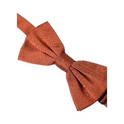 Brown Silk Adjustable Neck Men Bow Tie