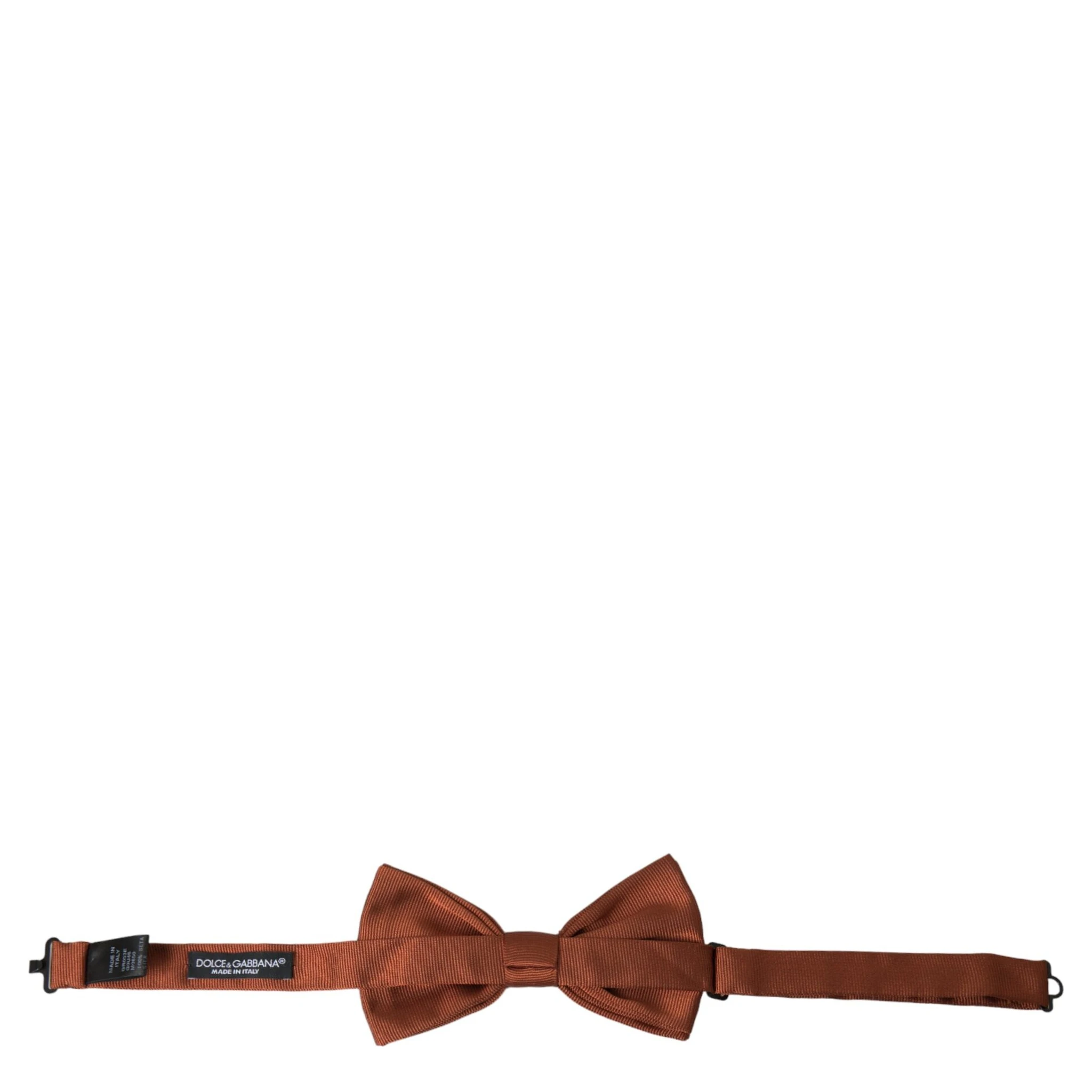 Brown Silk Adjustable Neck Men Bow Tie