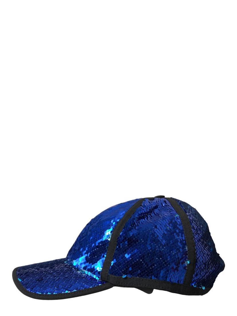 Royal Blue Sequin Baseball Hat Men
