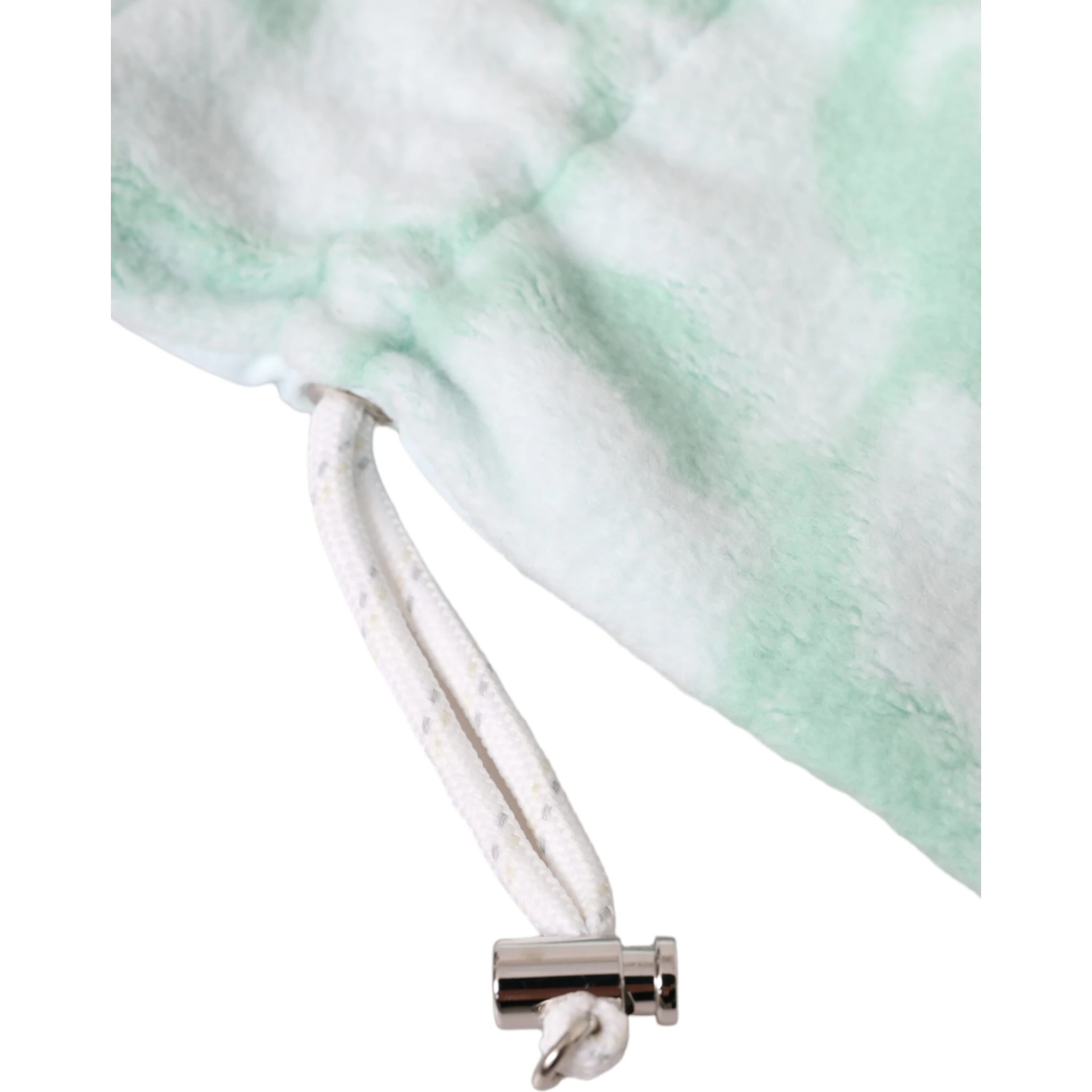 White Nylon Fleece Wrist Length Mitten Gloves