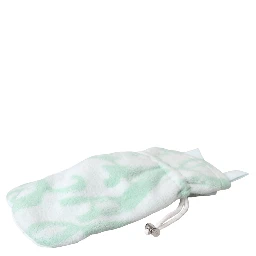 White Nylon Fleece Wrist Length Mitten Gloves