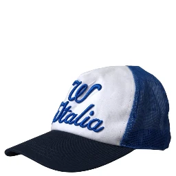 Blue White Black Italia Mesh Baseball Hat