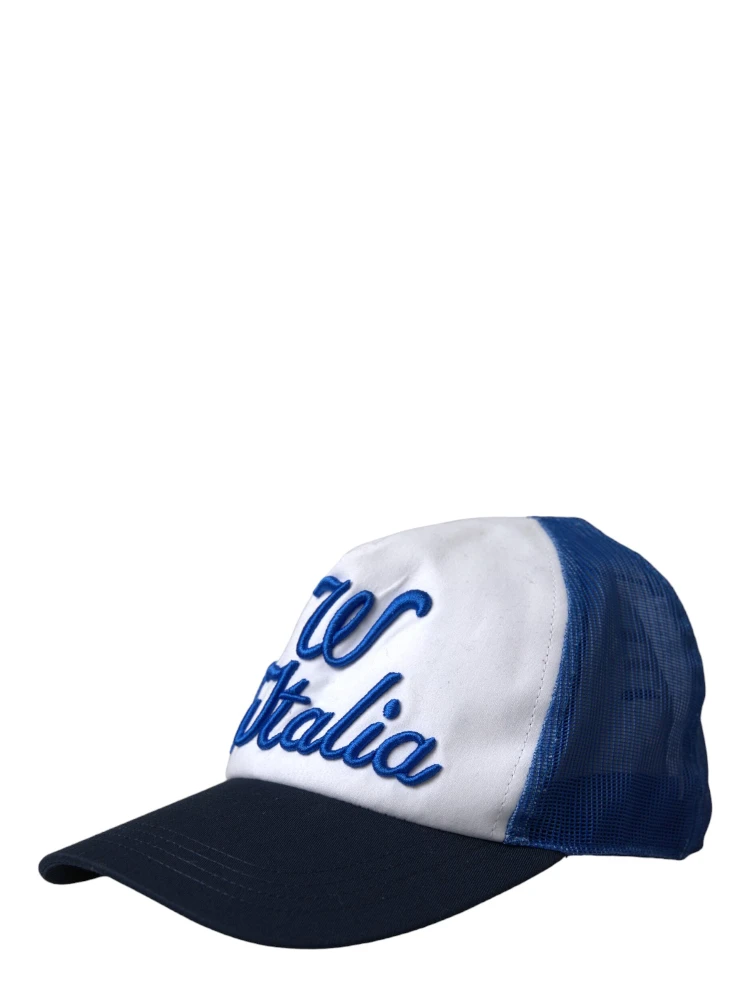 Blue White Black Italia Mesh Baseball Hat alternative