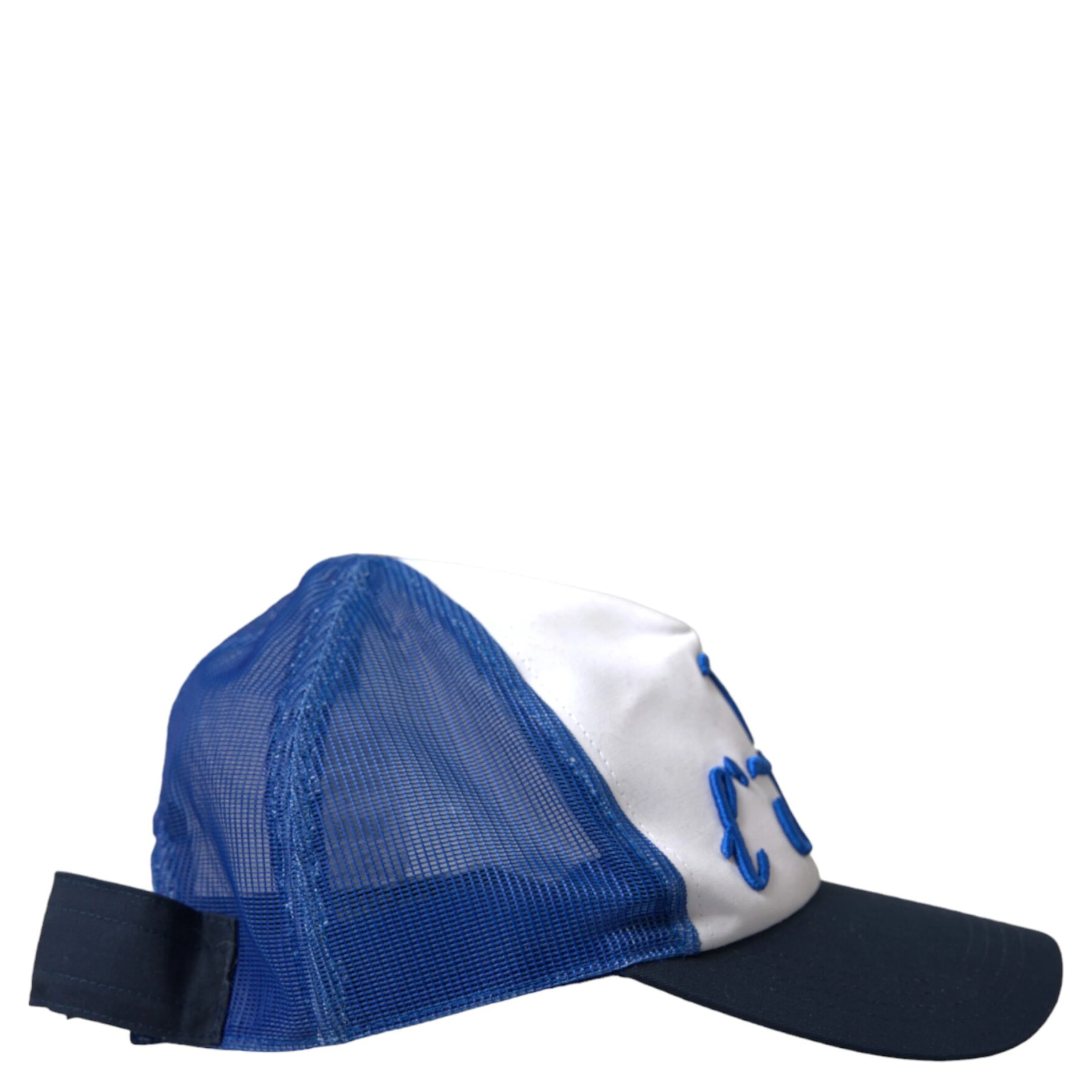 Blue White Black Italia Mesh Baseball Hat