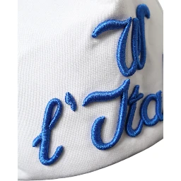 Blue White Black Italia Mesh Baseball Hat