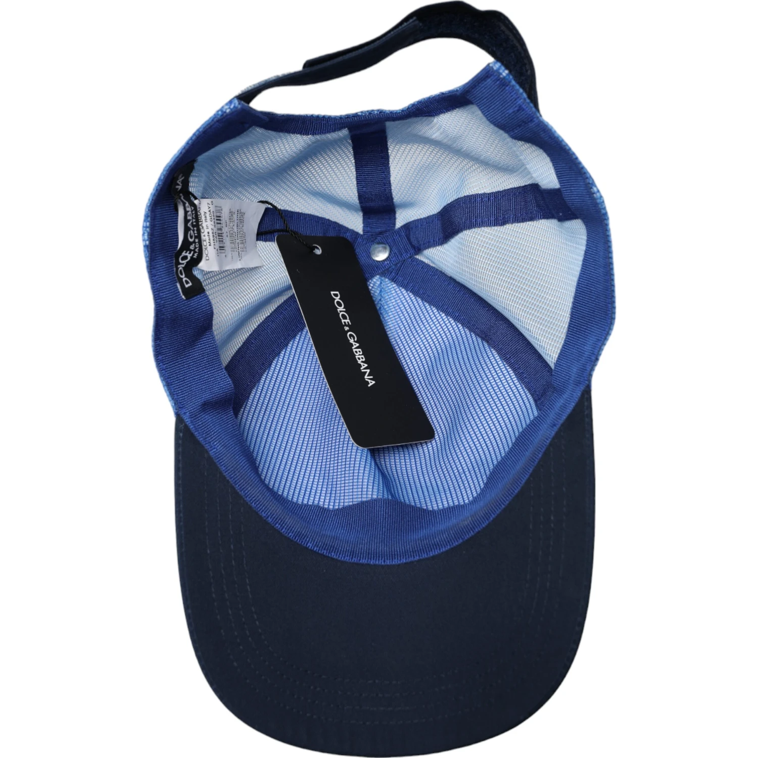 Blue White Black Italia Mesh Baseball Hat