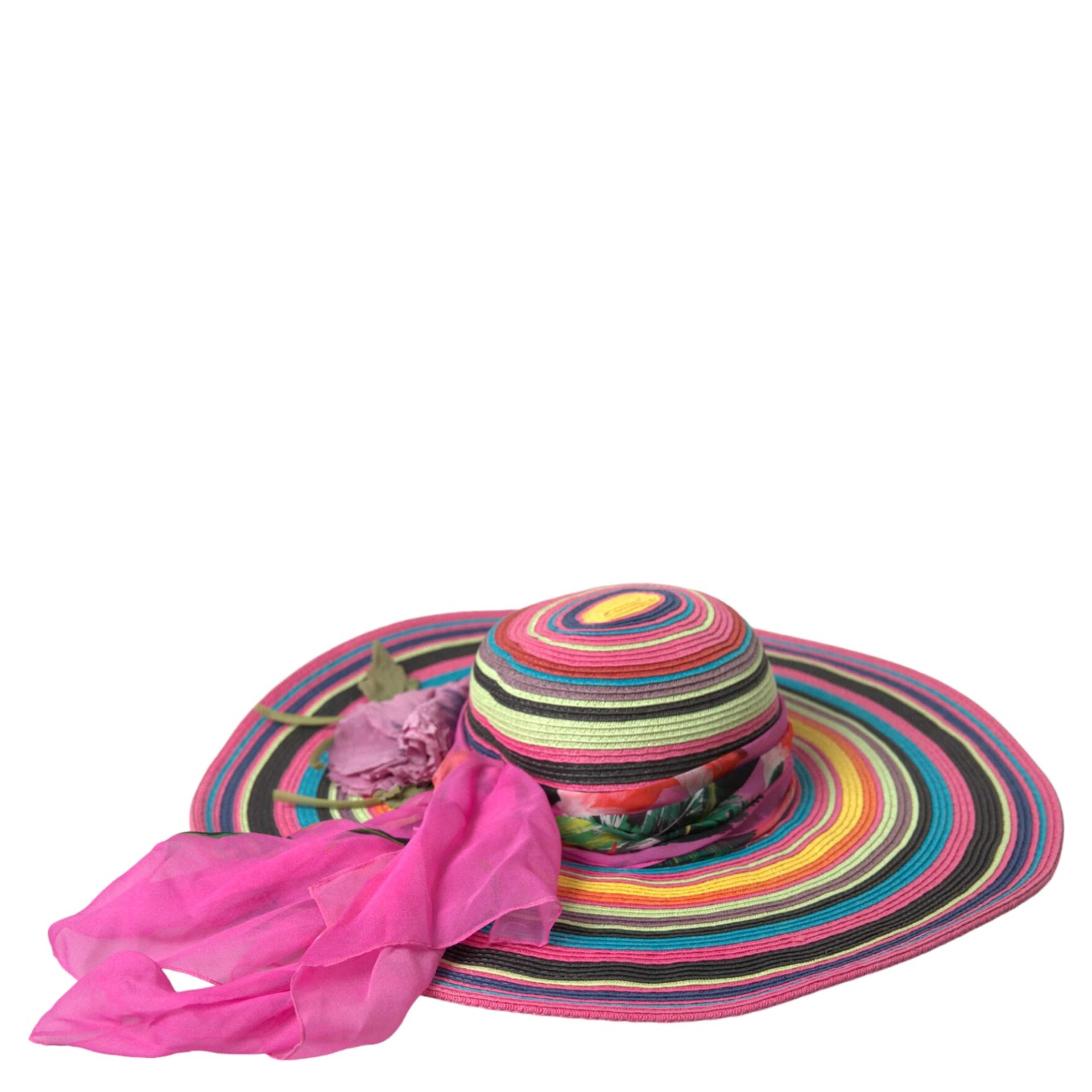 Multicolor Fantasy Wide Brim Floppy Hat