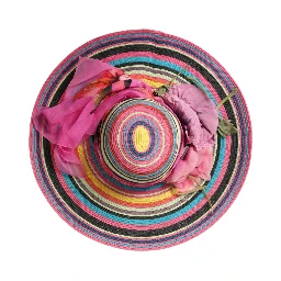 Multicolor Fantasy Wide Brim Floppy Hat