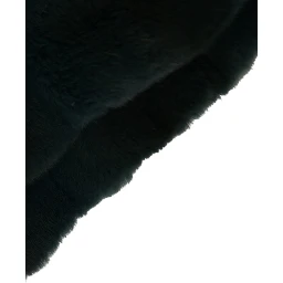 Black Weasel Fur Whole Head Wrap Hat