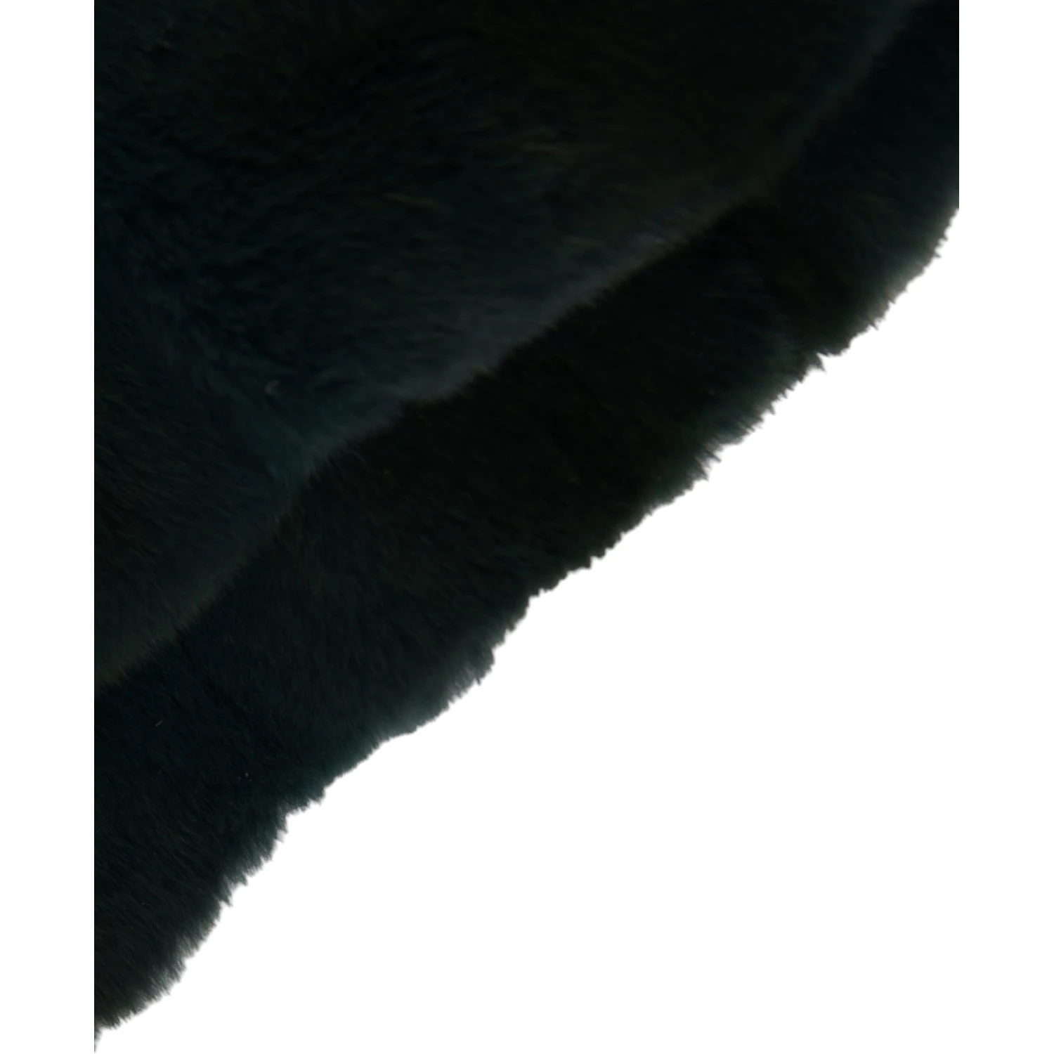 Black Weasel Fur Whole Head Wrap Hat