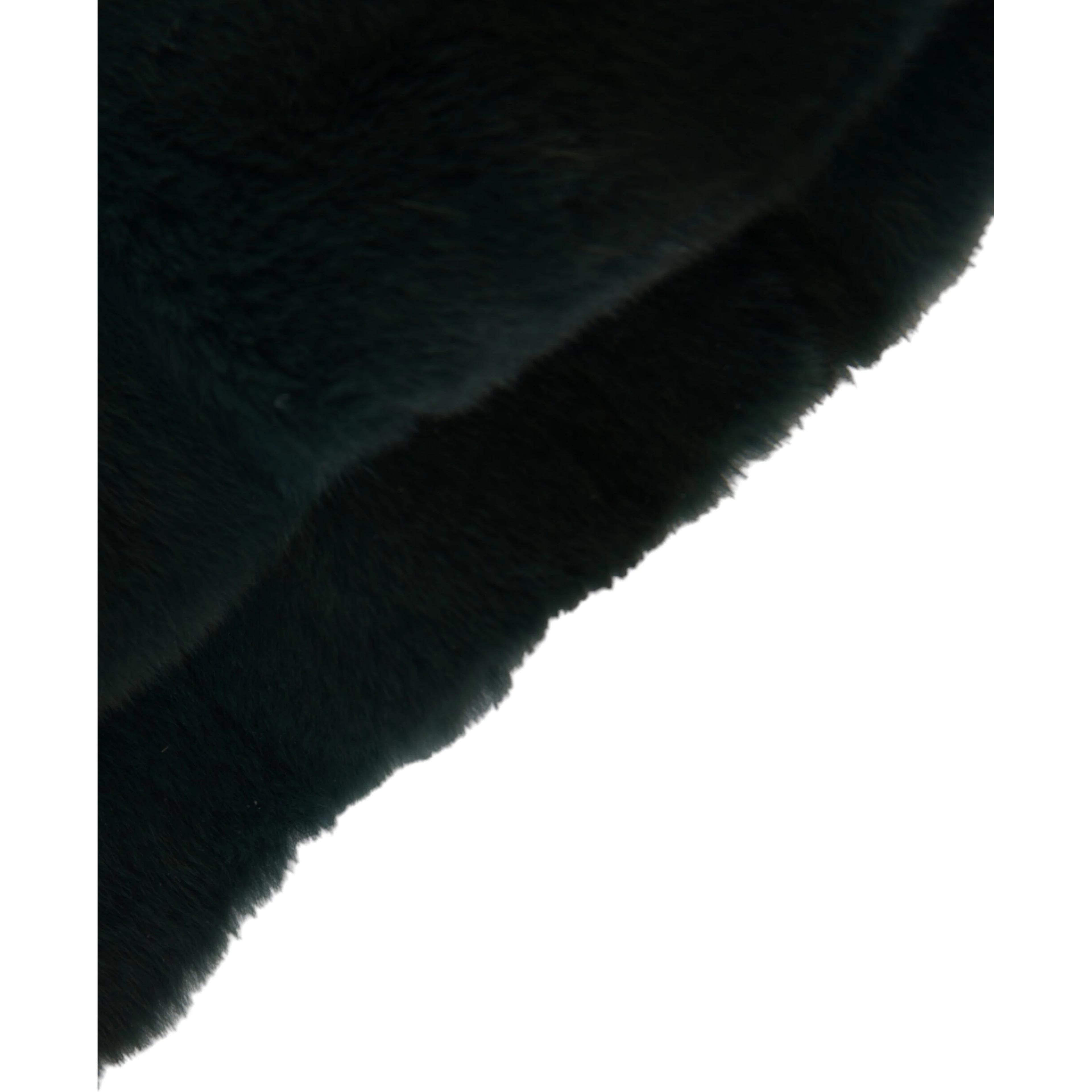Black Weasel Fur Whole Head Wrap Hat
