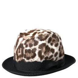 Multicolor Leopard Women Fedora Hat