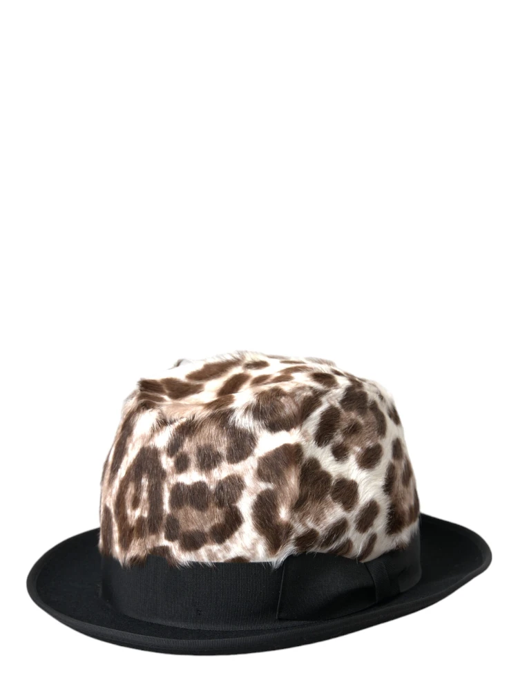 Multicolor Leopard Women Fedora Hat