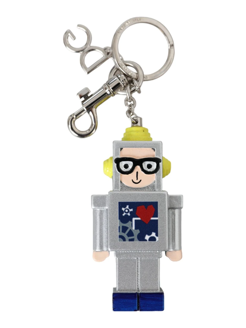 Multicolor Astronaut Space Metal Logo Keyring Keychain