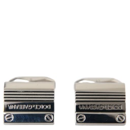 Silver Plated Metal Brass DG Logo Pin Cufflinks