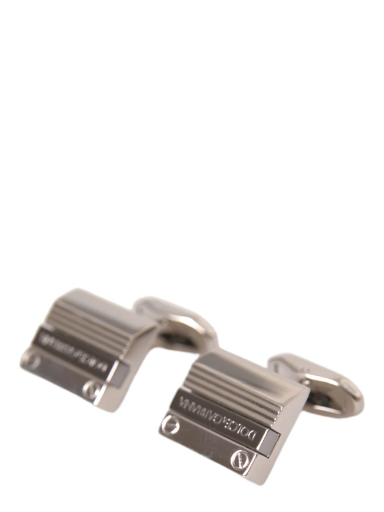 Silver Plated Metal Brass DG Logo Pin Cufflinks alternative