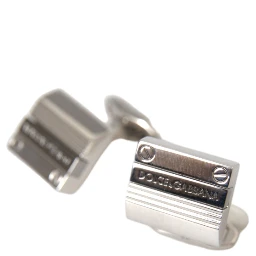 Silver Plated Metal Brass DG Logo Pin Cufflinks