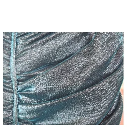 Turquoise Bustier Bodice Draped Midi Dress.