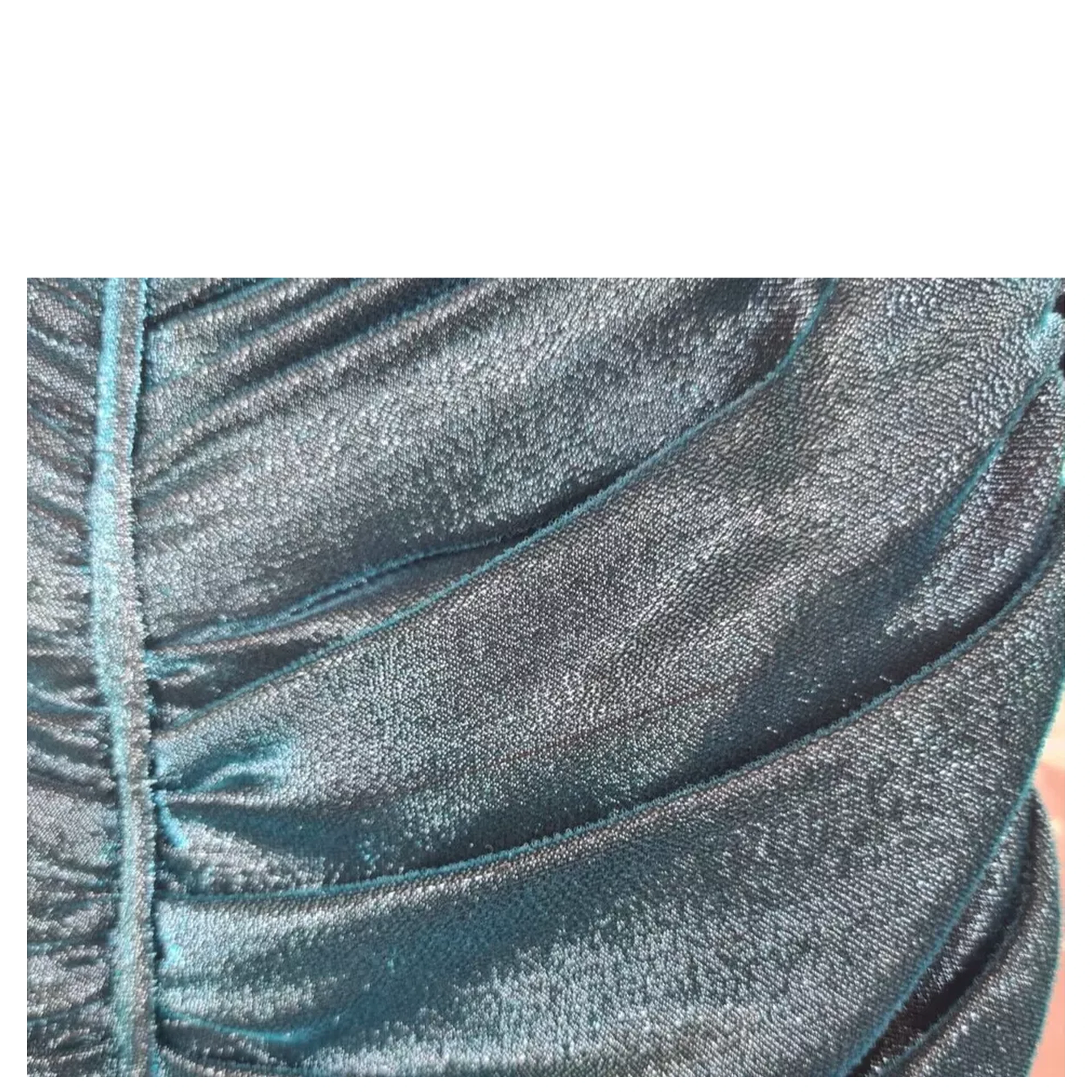 Turquoise Bustier Bodice Draped Midi Dress.