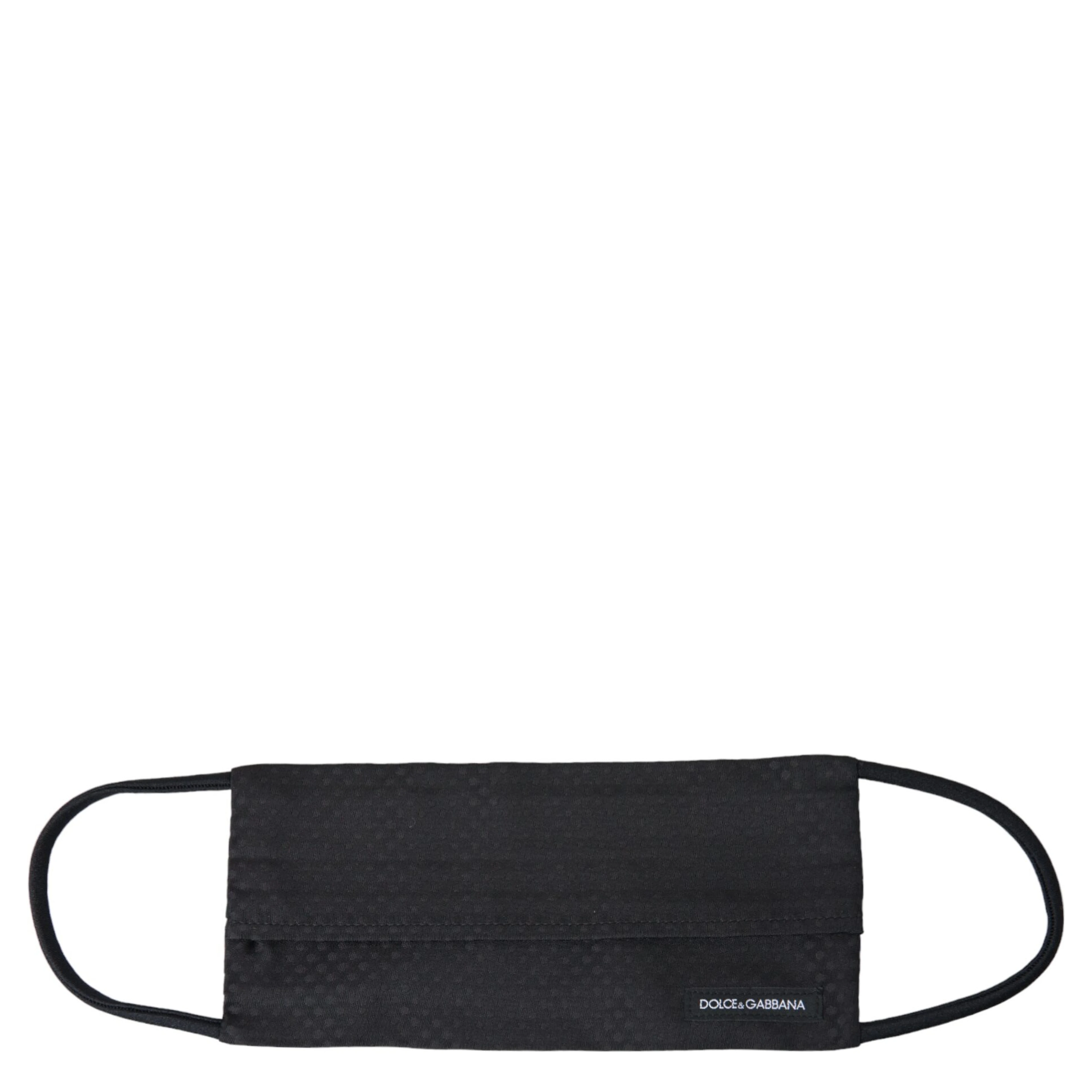 Black 100% Silk Adjustable Necktie Face Mask