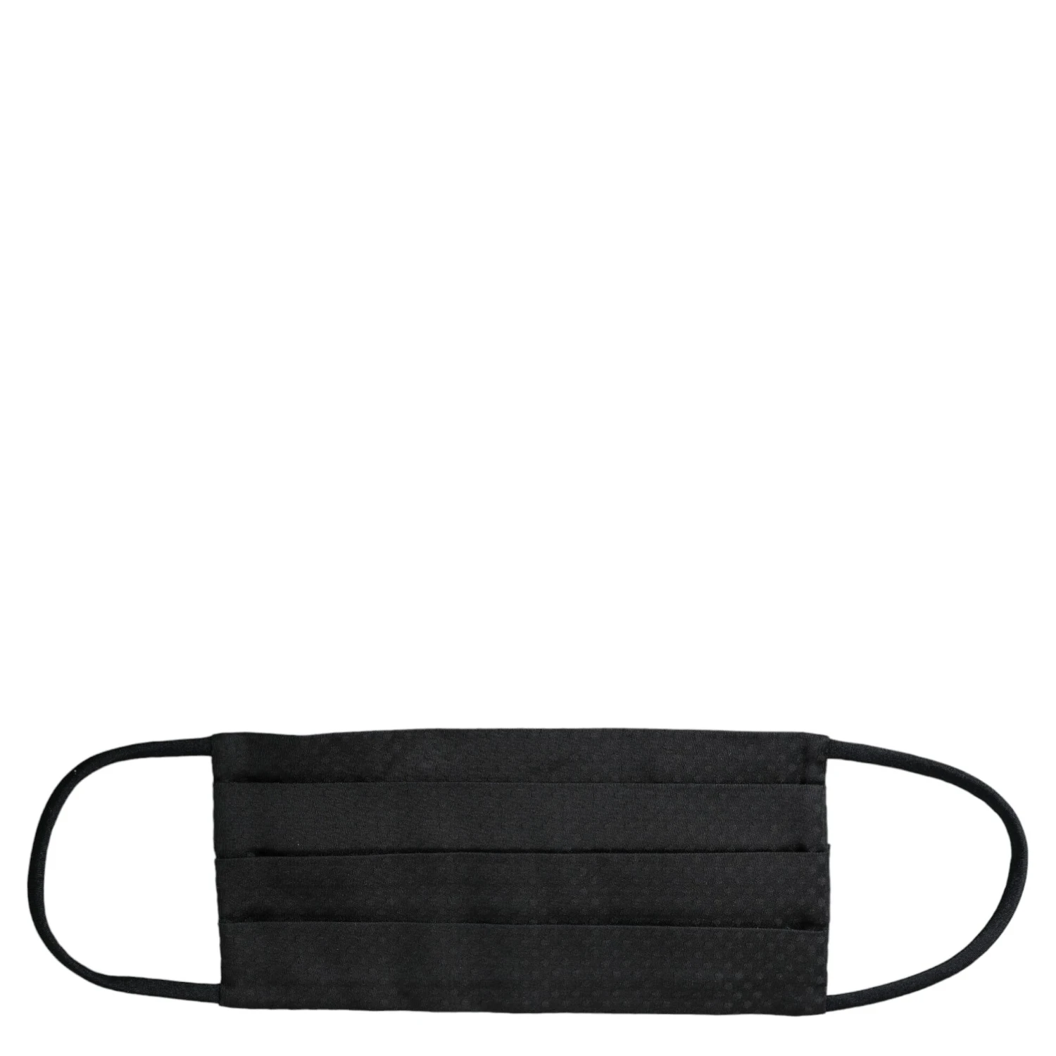 Black 100% Silk Adjustable Necktie Face Mask