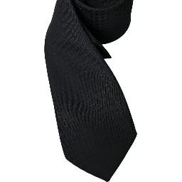 Black 100% Silk Adjustable Necktie Face Mask