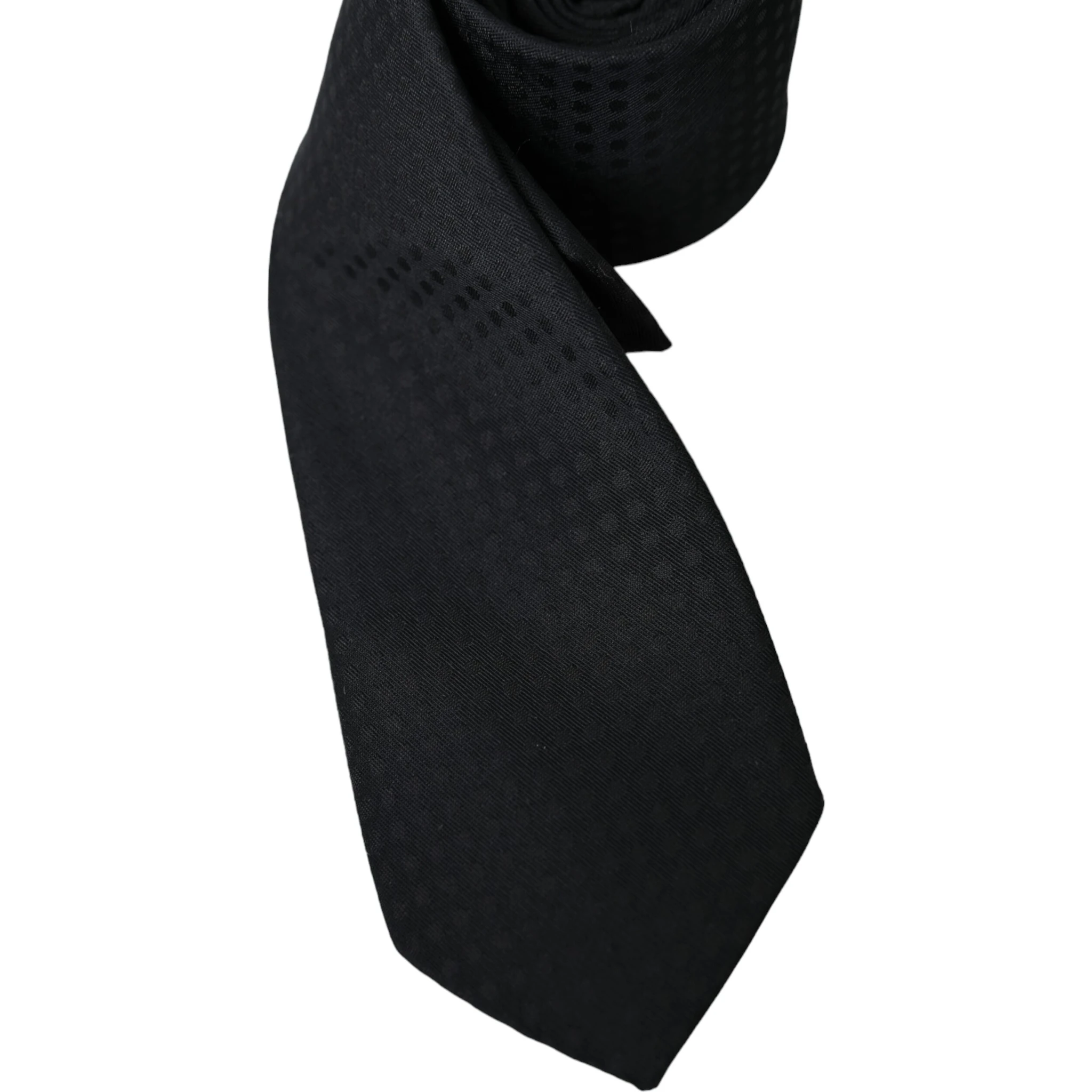 Black 100% Silk Adjustable Necktie Face Mask