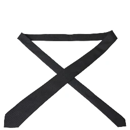 Black 100% Silk Adjustable Necktie Face Mask