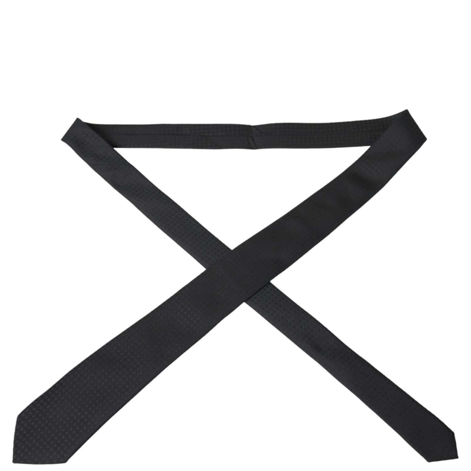 Black 100% Silk Adjustable Necktie Face Mask