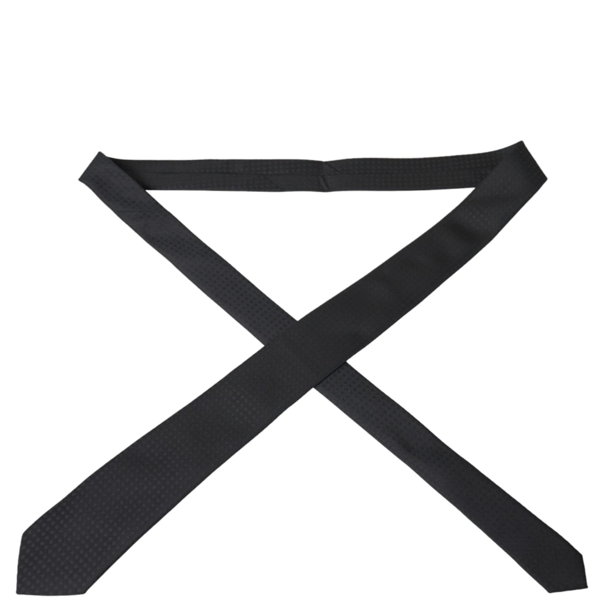 Black 100% Silk Adjustable Necktie Face Mask