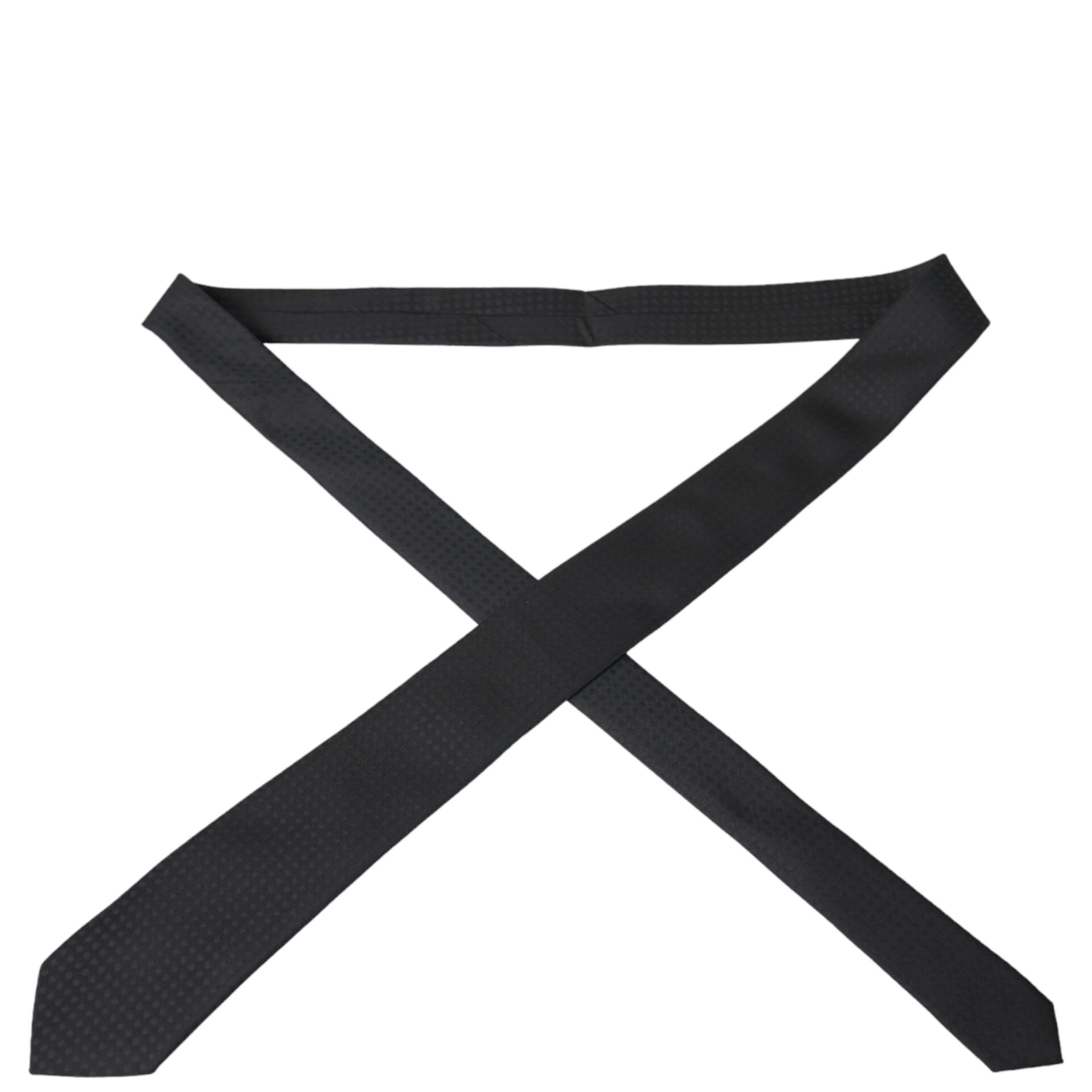 Black 100% Silk Adjustable Necktie Face Mask