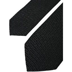 Black 100% Silk Adjustable Necktie Face Mask