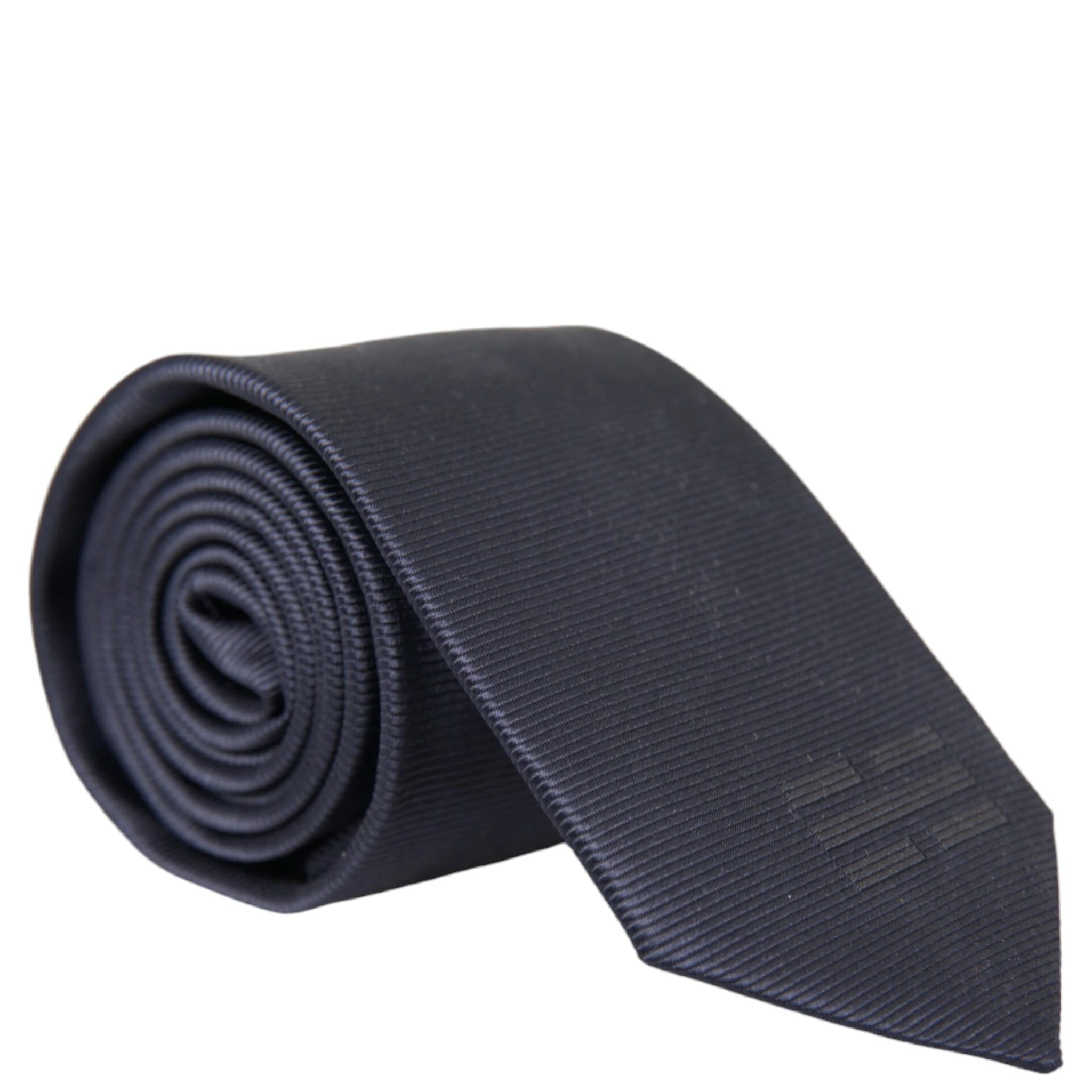 Blue Solid Silk Adjustable Tie Men