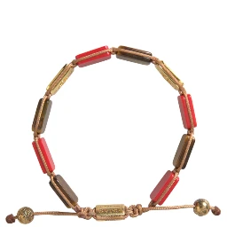 CZ Tiger Eye Red Coral 925 Silver Men Bracelet