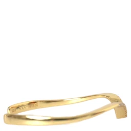 Arched Wing Cuff Skyfall Gold CZ 925 Bracelet