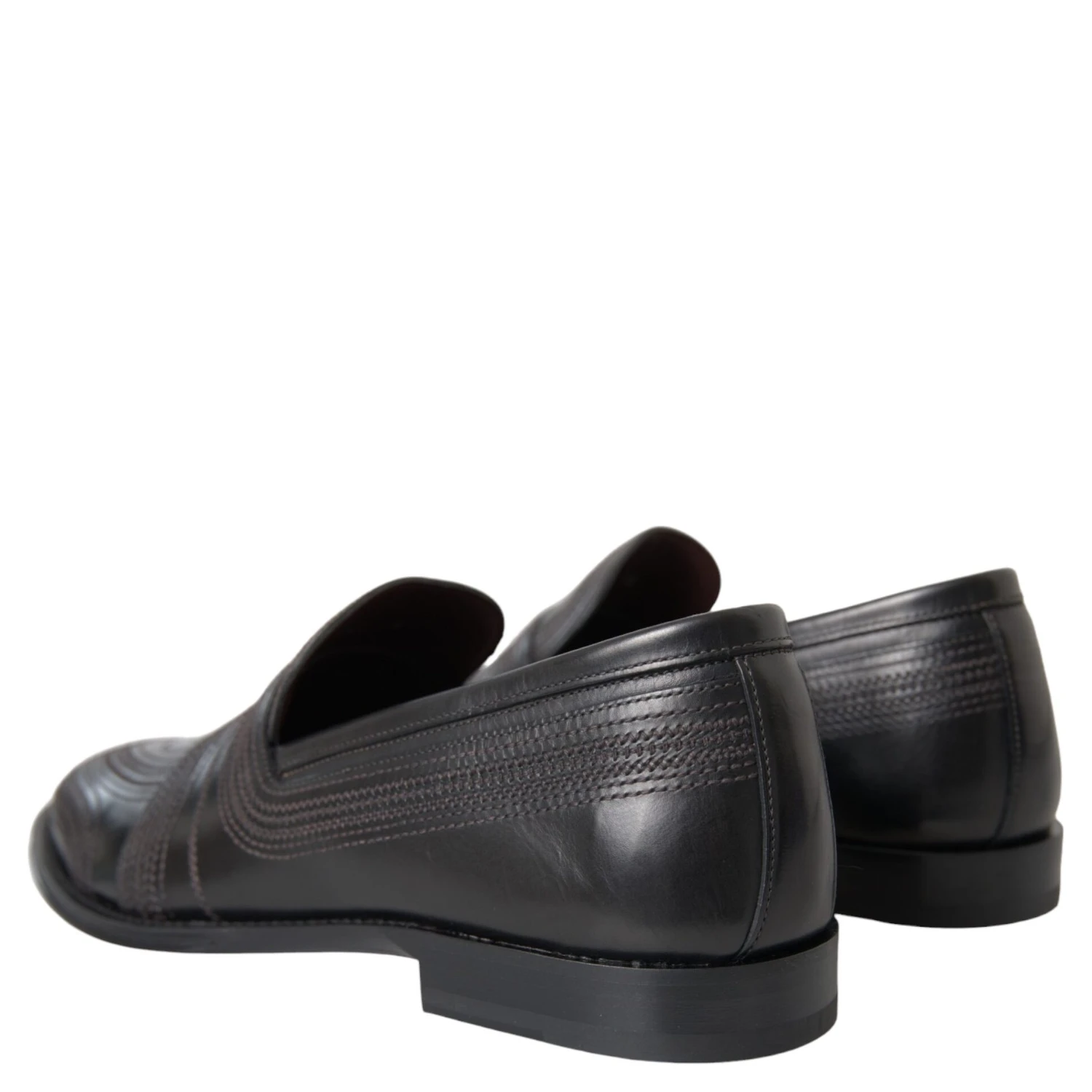 Black Brown Leather Loafer Men Dress Shoes