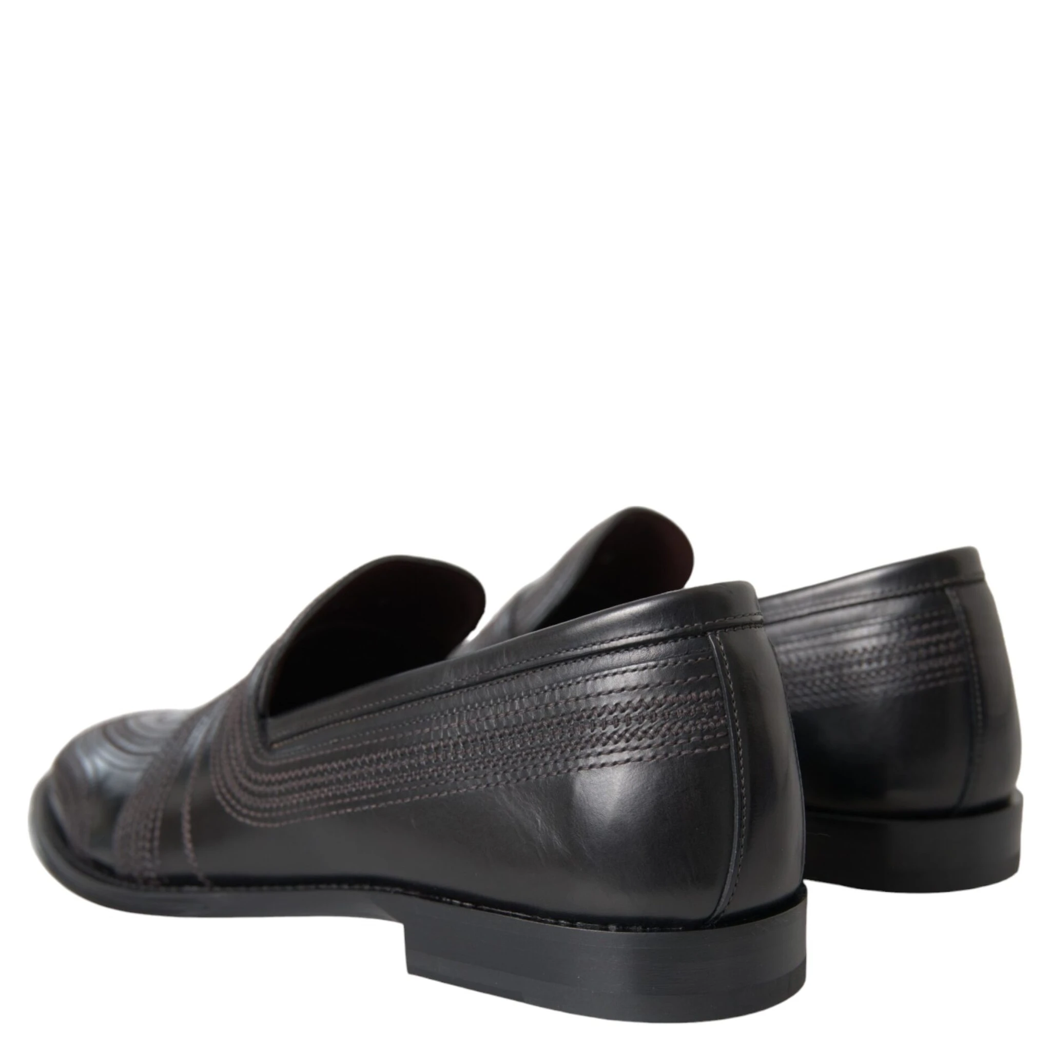 Black Brown Leather Loafer Men Dress Shoes