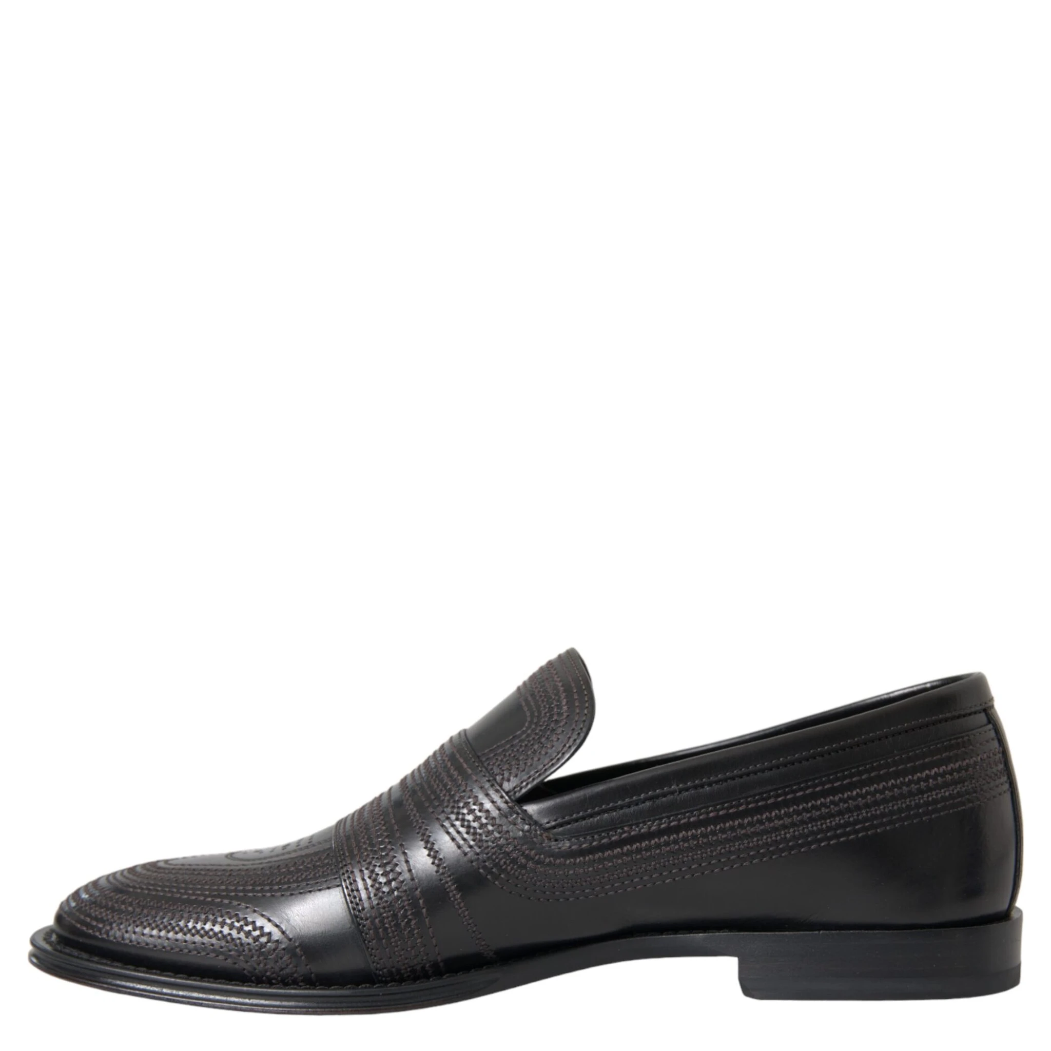 Black Brown Leather Loafer Men Dress Shoes