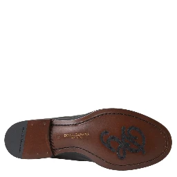 Black Brown Leather Loafer Men Dress Shoes