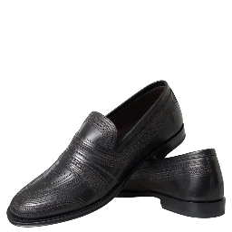 Black Brown Leather Loafer Men Dress Shoes