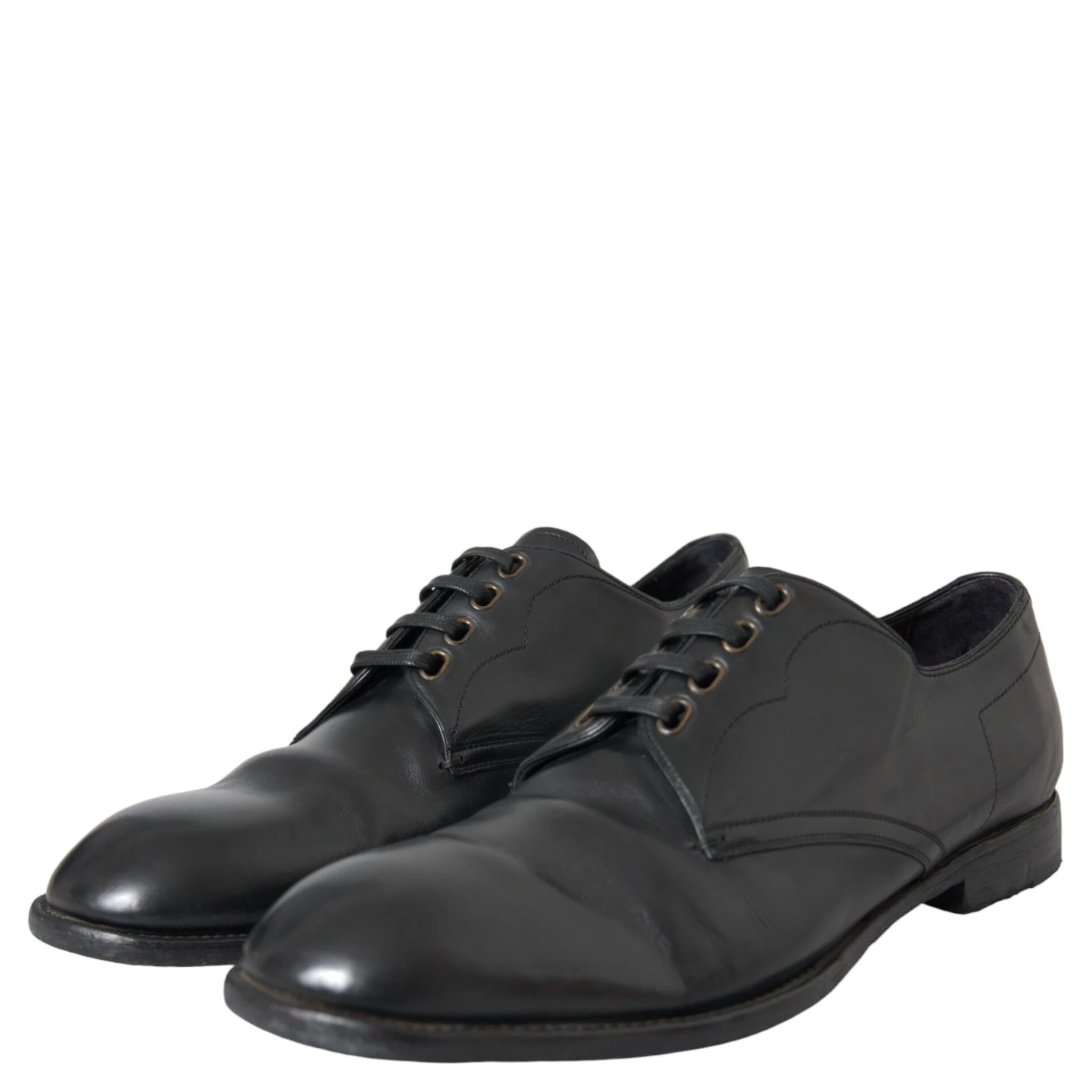 Black Leather Derby Formal Dress Men Shoes